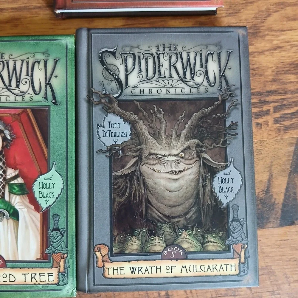 The Spiderwick Chronicles 1-5 Complete Set Lot Tony DiTerlizzi HC Books 2003 Vtg